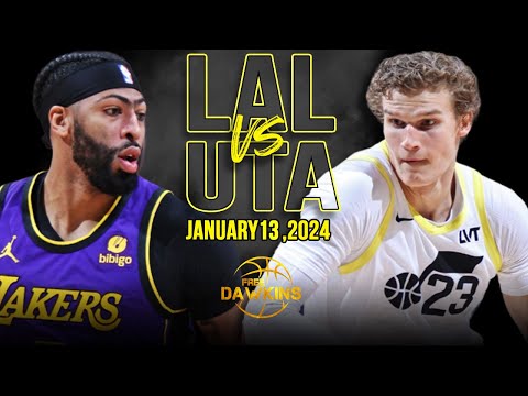 Los Angeles Lakers vs Utah Jazz Full Game Highlights | January 13, 2024 | FreeDawkins