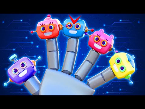 Robot Finger Family Song + Nursery Rhymes For Kids by 