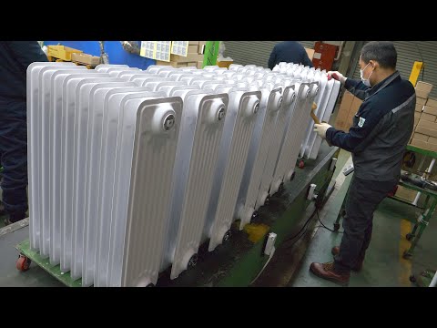 Amazing Korean radiator factory producing radiators for over 40 years. Radiator making process