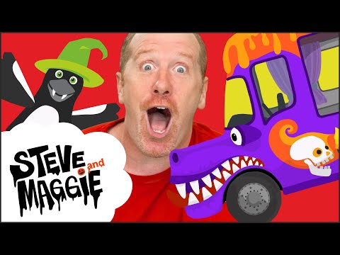 Halloween Ice Cream Van for Kids with Steve and Maggie | Halloween Pirate Ship | Wow English TV