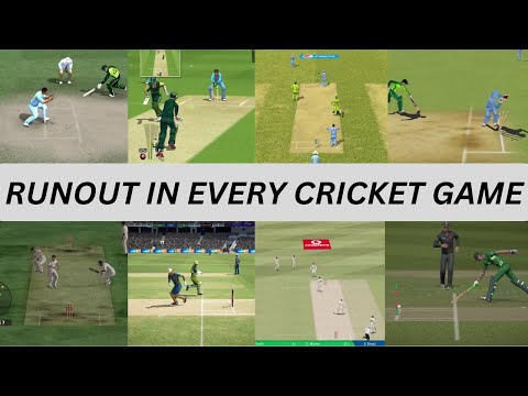 RUN OUT in Every Cricket Game [2000 to 2024] | Evolution of Run Out in Cricket Games | 4K