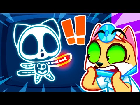 🩻 X-ray in the Hospital 😱 Doctor Check Up Stories for Kids by Purr Purr 😻