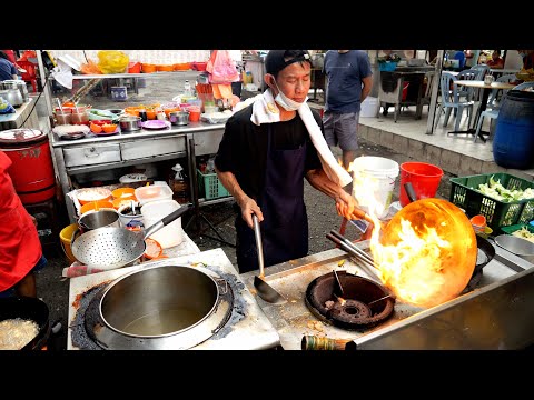 Cooking in 60 Seconds! Amazing Street Wok Master Skill! / Noodles and Rice | Malaysian street food