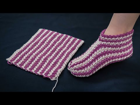 The easiest way to crochet slippers!