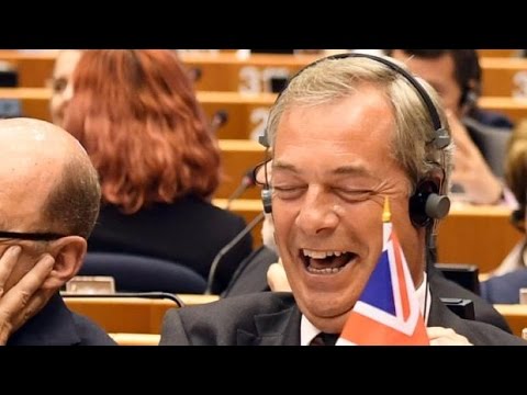 'You all laughed at me': Nigel Farage booed at EU assembly