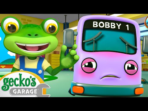 Sick Bus Repair | Gecko the Mechanic | Vehicle Repair Cartoons | Buses, Trucks and Cars