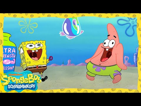 SpongeBob | SpongeBob und Patrick machen Seifenblasen-Tiere! | SpongeBob Schwammkopf