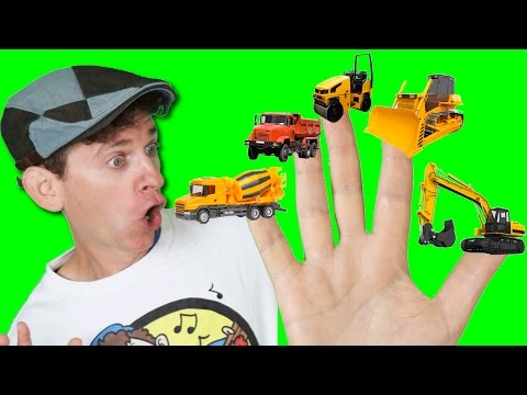 Finger Family Song - Construction Trucks with Matt | Action Song, Nursery Rhyme | Learn English