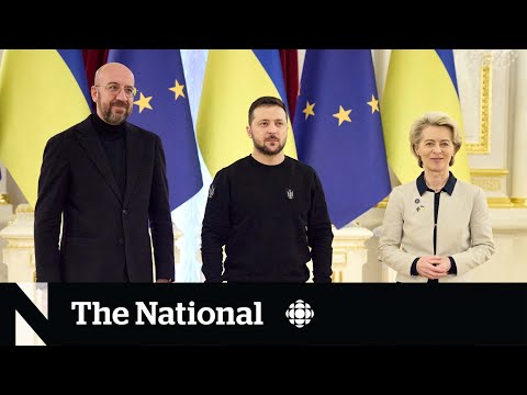 EU to begin formal Ukraine membership talks, military aid stalled