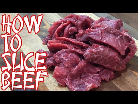 How to slice beef for stir fry