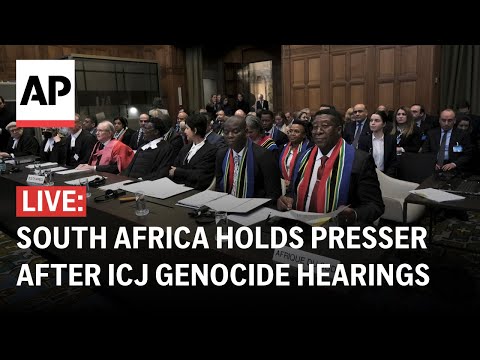 ICJ LIVE: South African delegates address media as case on Israel&rsquo;s war in Gaza begins