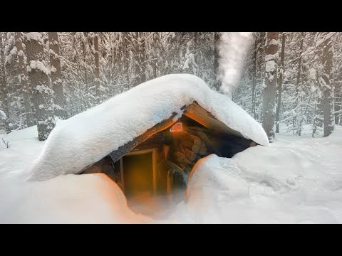 I'M BUILDING A DUGOUT IN THE COLD! I INSTALLED A WINDOW, ASSEMBLED A BED - now you can sleep!