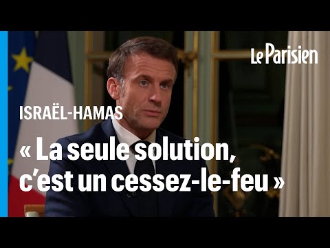 Macron exhorte Isra&euml;l d&rsquo;arr&ecirc;ter de tuer &laquo;&nbsp;des femmes et des b&eacute;b&eacute;s&nbsp;&raquo; &agrave; Gaza