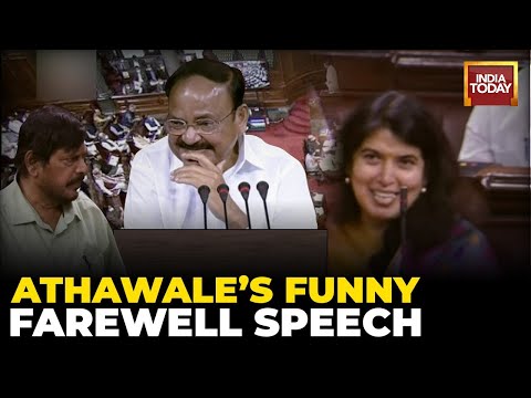 Ramdas Athawale's Poetic Tribute To Outgoing Vice President Venkaiah Naidu &amp; Taunts For Congress