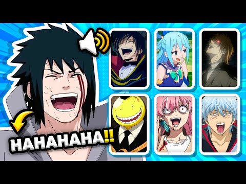 ANIME LAUGH QUIZ 🤣 Can you guess the anime character laugh? ANIME CHALLENGE 🎮