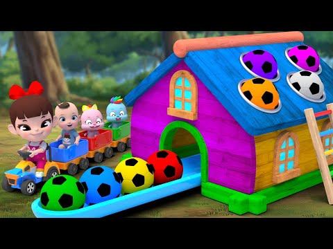 Color Ball's Toy House! Baby Playground Song | Nursery Rhymes &amp; Kids Songs | Kindergarten