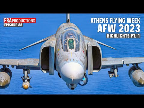 Athens Flying Week 2023 HIGHLIGHTS #1: F-4 Phantom, T-2, Mirage, Rafale, Tornado, F-35...