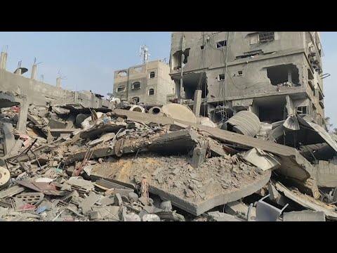 Homes flattened in northern Gaza's Beit Lahia after air strikes | AFP