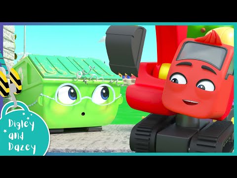 Mrs. Skip Gets Stuck on a Boat! | Digley and Dazey | Kids Cartoons &amp; Videos