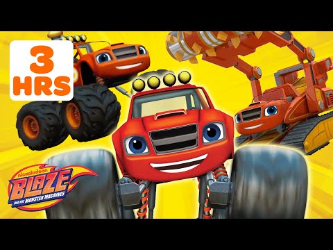 Blaze Monster Machine Transformations MARATHON! 🚗💨 | 3+ Hours | Blaze and the Monster Machines