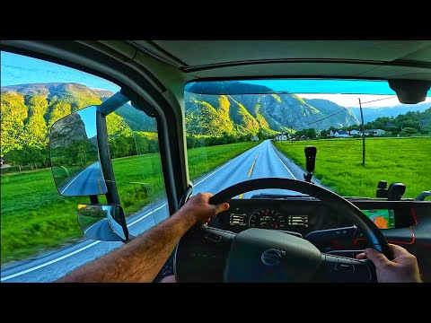 We are going to Bergen part 1 POV Truck Driving Norway 4K60 Volvo FH540