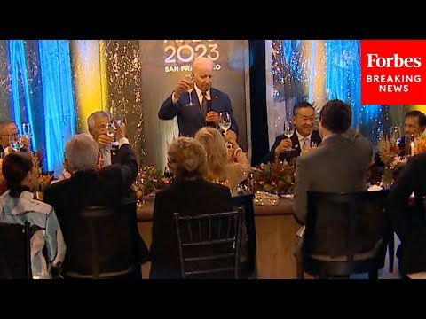 WATCH: Biden Toasts APEC Summit Leaders At Legion of Honor Museum In San Francisco, California