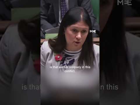 British MP Lisa Nandy calls for an emergency plan to support the children of Gaza