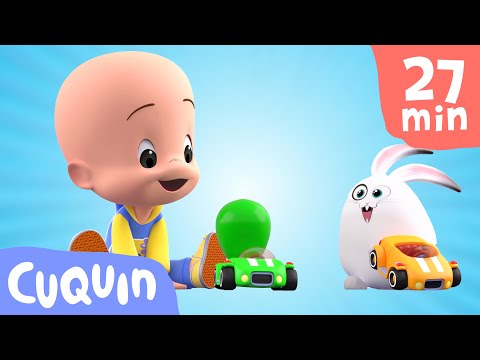 The BIG BALLOON'S CAR RACE 🎈🚗 Learn colours with Cuqu&iacute;n | Educational videos for children