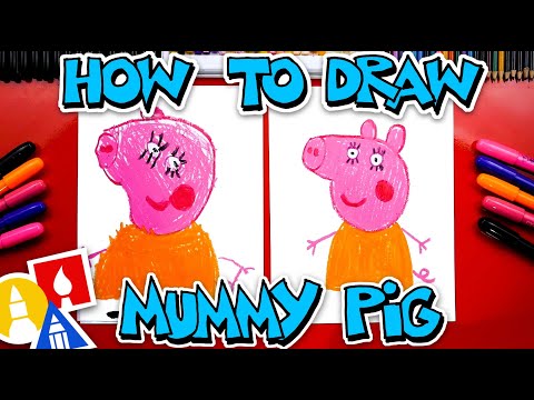 How To Draw Mummy Pig From Peppa Pig