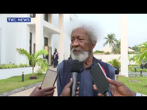 VIDEO: &quot;He Is An Old Friend&quot; - Wole Soyinka Speaks After Meeting Pres. Tinubu