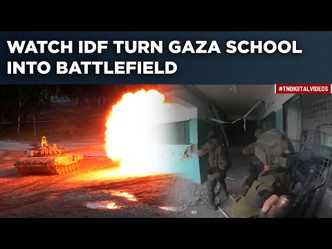 Watch: IDF Turns School In Gaza's Khan Younis Into Battlefields As Al-Qassam Blow Up Israeli Tank