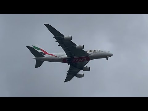 Stunning Emirates A380 Go-Around at London Heathrow | 2/1/24