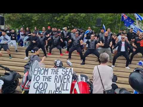 The Maori of New Zealand show support to Israel with the famous Haka dance