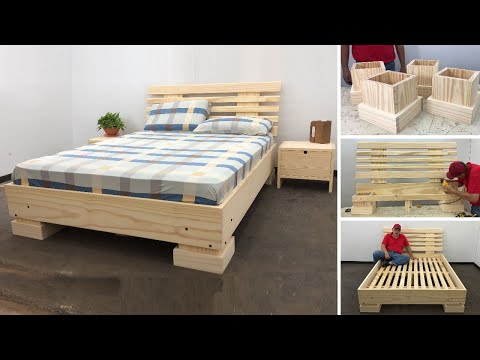 Cama de Madera Moderna Muy F&aacute;cil De hacer - Tutorial de Carpinter&iacute;a