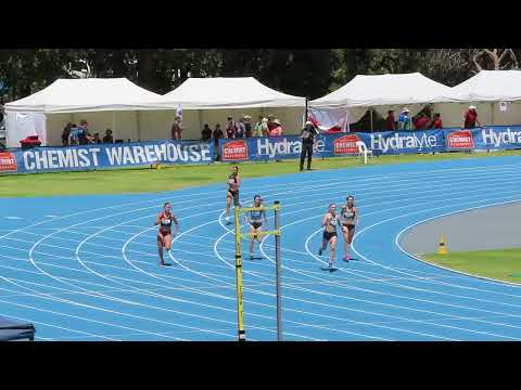 Ht1. 400m U18 Girls, 2023 Chemist Warehouse Australian All Schools, Perth 8 Dec 2023 oops missed sta