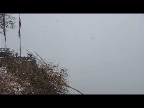 Snow falling Lookout Mountain north Georgia | Live stream