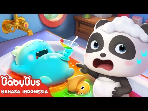 Monster Suka Minum Air Mandi 🍹| Lagu Mandi | Lagu Kebiasaan Baik | BabyBus Bahasa Indonesia