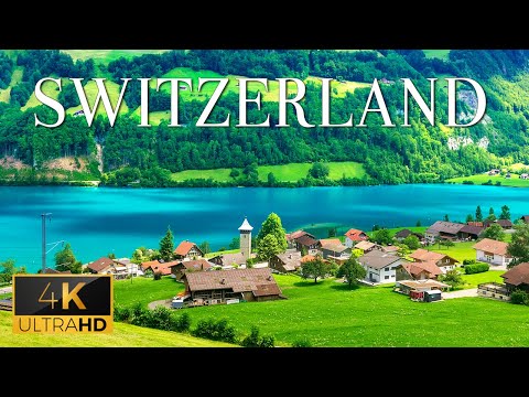 FLYING OVER SWITZERLAND (4K UHD) - Relaxing Music With Amazing Natural Film For Stress Relief