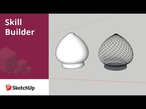 Twisted spiral deformation in SketchUp - Skill Builder