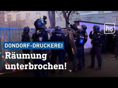 Immer noch Aktivisten auf dem Dach - Zwei Besetzer festgenommen | hessenschau