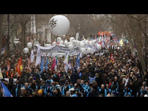 Vierter Protesttag gegen Rentenreform in Frankreich