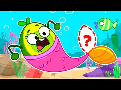 Avocado becomes a Mermaid?!🧜&zwj;♀️ Best Kids Cartoon by Pit &amp; Penny Family🥑