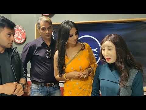 First Indian Robot Rashmi with Mahi Gill, Arunoday