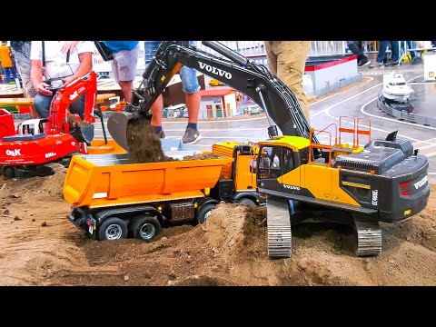 Fantastic RC Construction Site RC Excavators Dump Trucks Wheel Loader Dozer Tractors RC Vehicles
