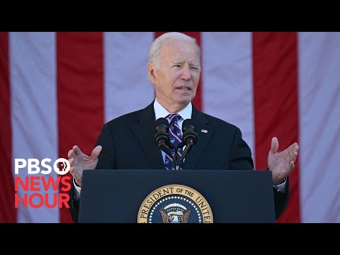 WATCH: Biden pays tribute to America&rsquo;s veterans at Arlington National Cemetery