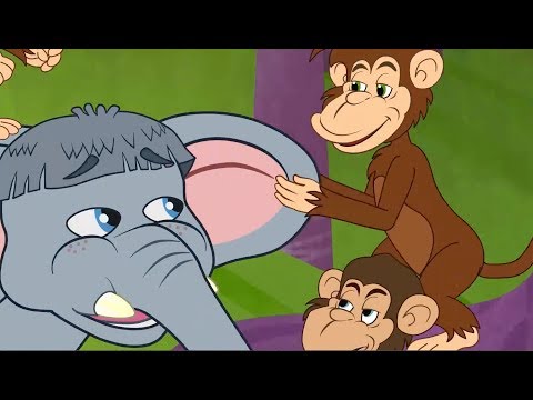 O Pequeno Elefante Teimoso | Historia Completa | Desenho animado infantil com Os Amiguinhos