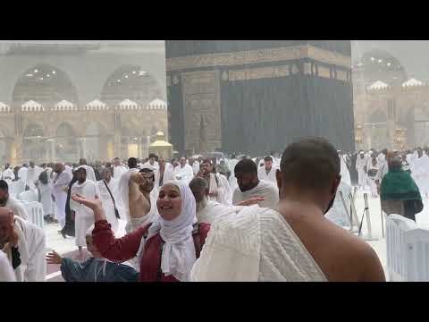 Masjid al haram live | kaaba live rain | masjid ko barish se gusal diya Allah ne | Bht taiz Barish