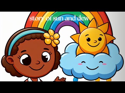 Story of sun and dewy creating magic /Science stories for Kids'/cartoon learning /