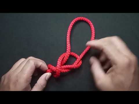 how to tie a Essential loop that can slide and &quot;strangle&quot; an object Poacher's Knot 