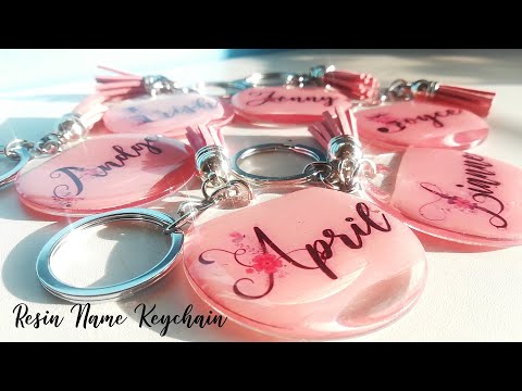 Resin Name Keychain | Bridesmaids| NO CRICUT| NO SILHOUETTE | RESIN CRAFTS 101 | Small Business Idea